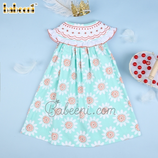 Flower Geometric Bishop Dress - BB2430A