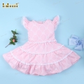 sweet-pink-bows-plain-dress-for-little-girl---bb3108a