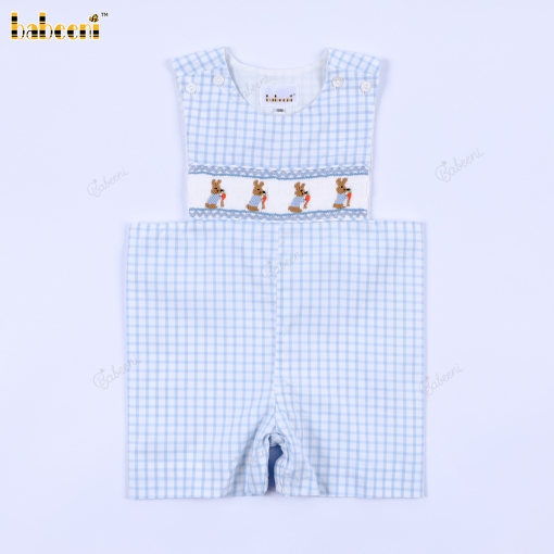 Smocked Shortage Easter Rabbit For Boy - BB3212