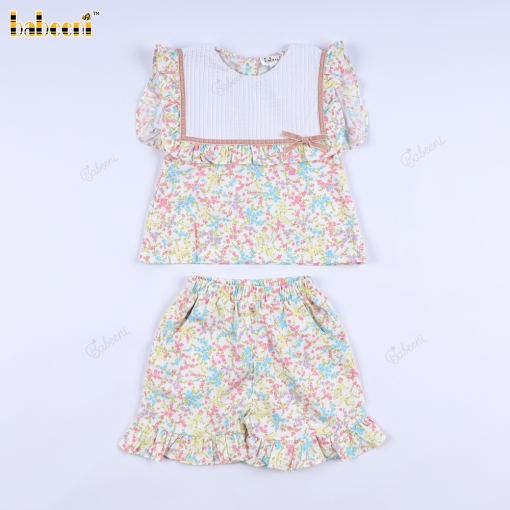 Girl Yellow Floral 2-piece Set - BB3370